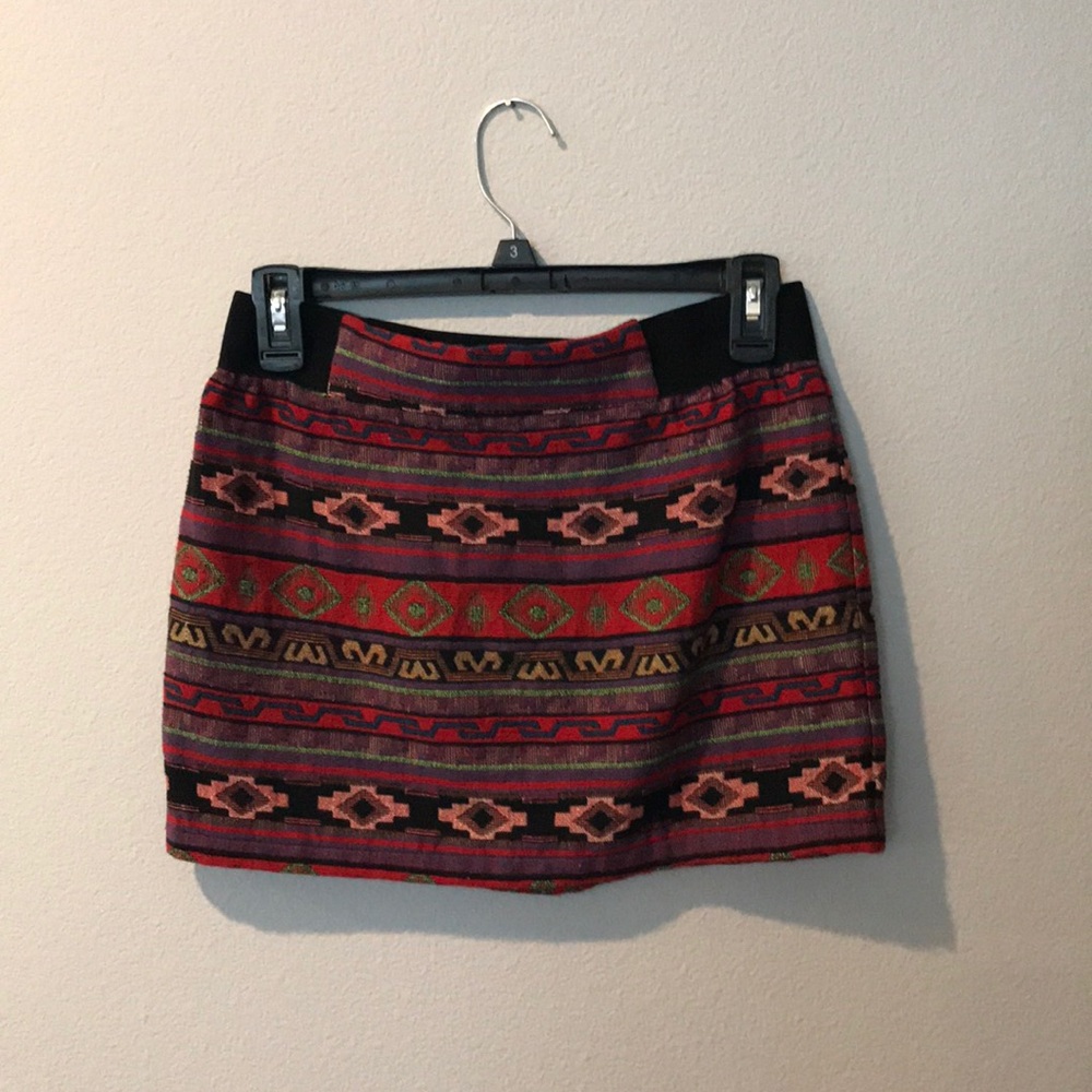 Tribal print skirt